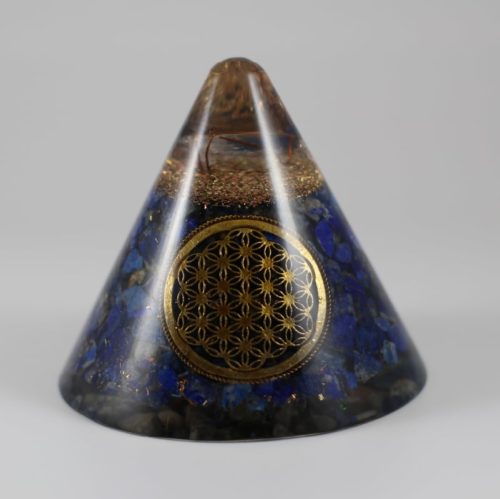 Orgonite cône lapis-lazuli