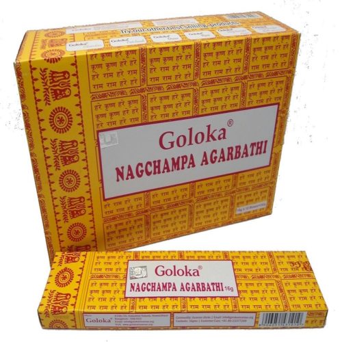 Encens Goloka Nag Champa - 12 X 15 bâtonnets