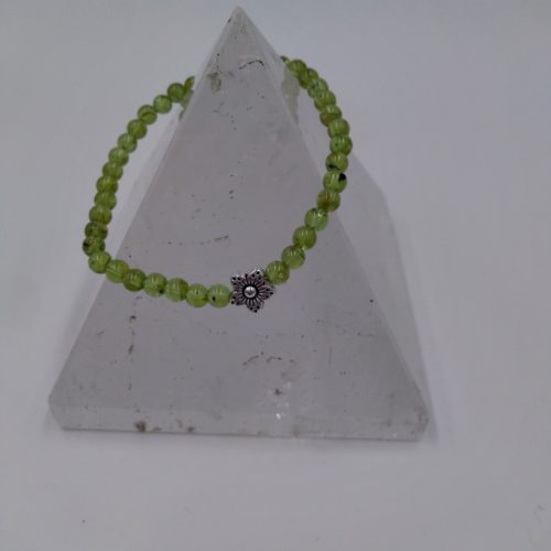 Bracelet Péridot ou Olivine 4 mm