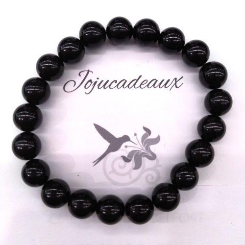 Bracelet Tourmaline noire 8 mm