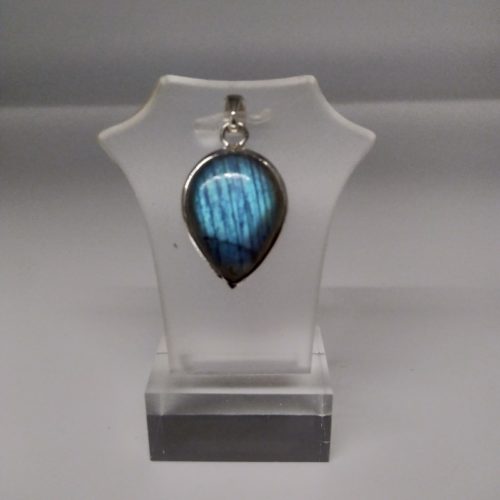 Pendentif argent massif Labradorite petit modèle