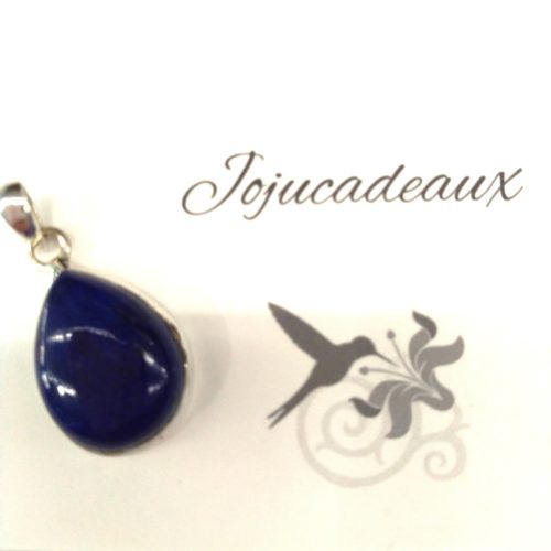 Pendentif argent massif Lapis Lazuli petit modèle