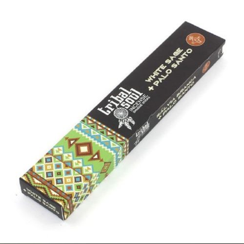 Bâtonnets d'Encens Tribal Soul Sauge Blanche et Palo Santo 1 x 15 gr