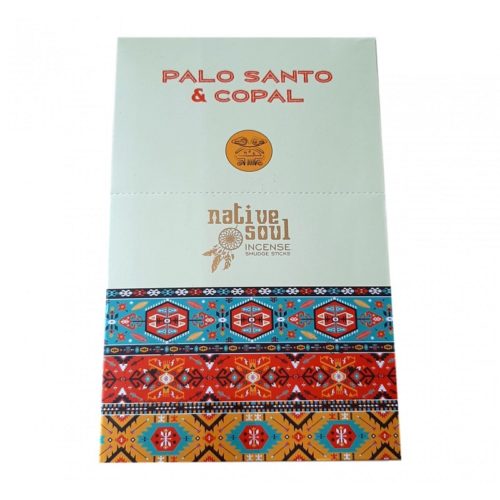 Bâtonnets d’Encens Native Soul Palo Santo et Copal 12 x 15 gr