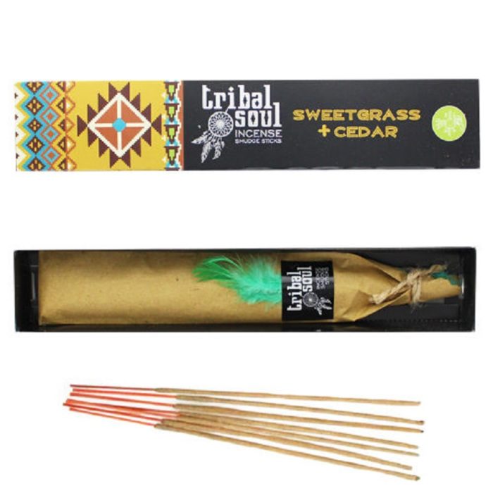 Bâtonnets d’Encens Tribal Soul Sweetgrass et Cèdre 1 x 15 gr