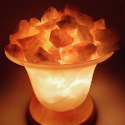 Lampe cristaux de sel
