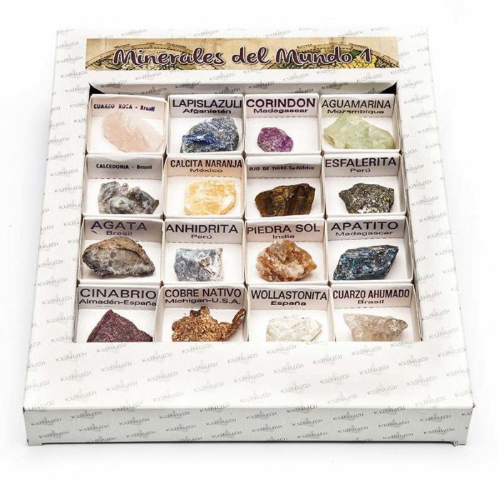 Collection de 16 minéraux "lot n°1"