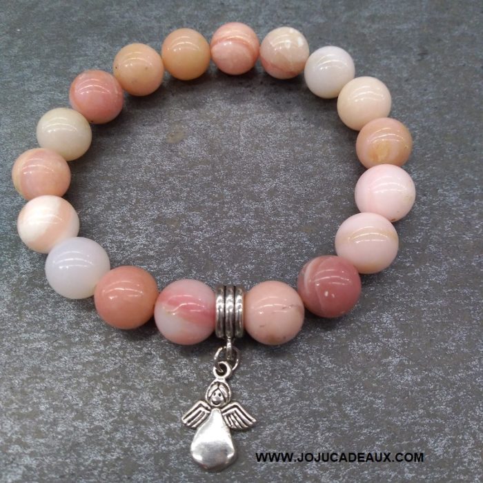 Bracelet opale rose 10 mn