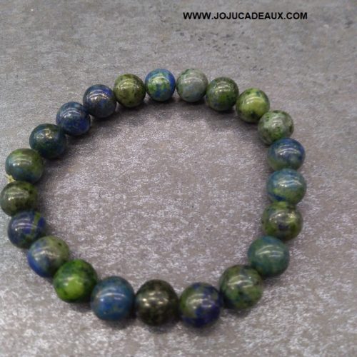 BRACELET MALACHITE AZURITE 8 MN