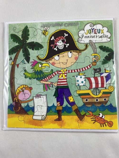 Carte puzzle Les Pirates Joyeux Anniversaire RACHEL ELLEN